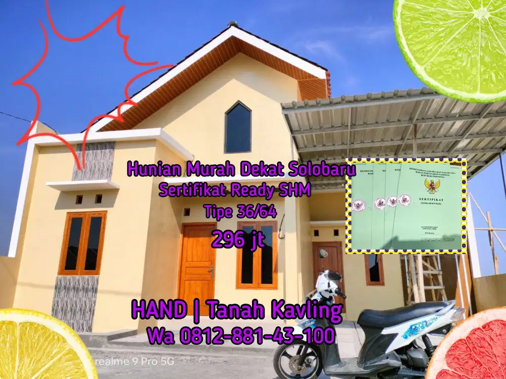 SHM READY RUMAH DIJUAL DI SUKOHARJO MENURAN BAKI DEKAT SOLO BARU