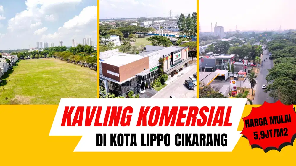 JUAL TANAH UNTUK USAHA DI JALAN UTAMA DEKAT KAWASAN INDUSTRI CIKARANG