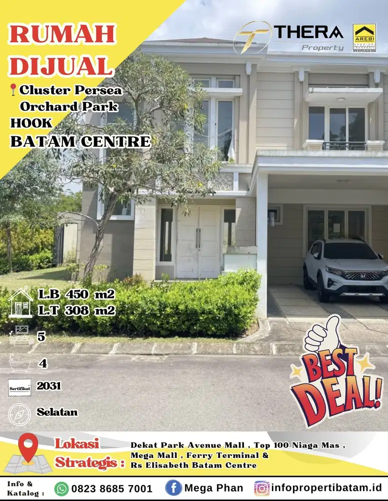 Dijual Murah Rumah Hook di Cluster Persea Orchard Park