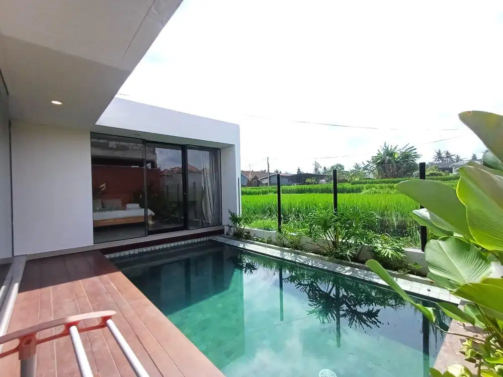 Villa Mewah Tropis View Sawah Strategis di Ubud
