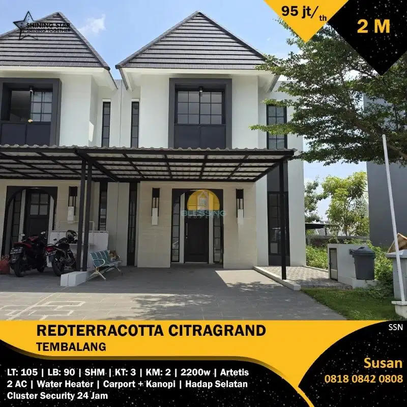 Dijual Rumah minimalis siap huni di Citragrand Tembalang