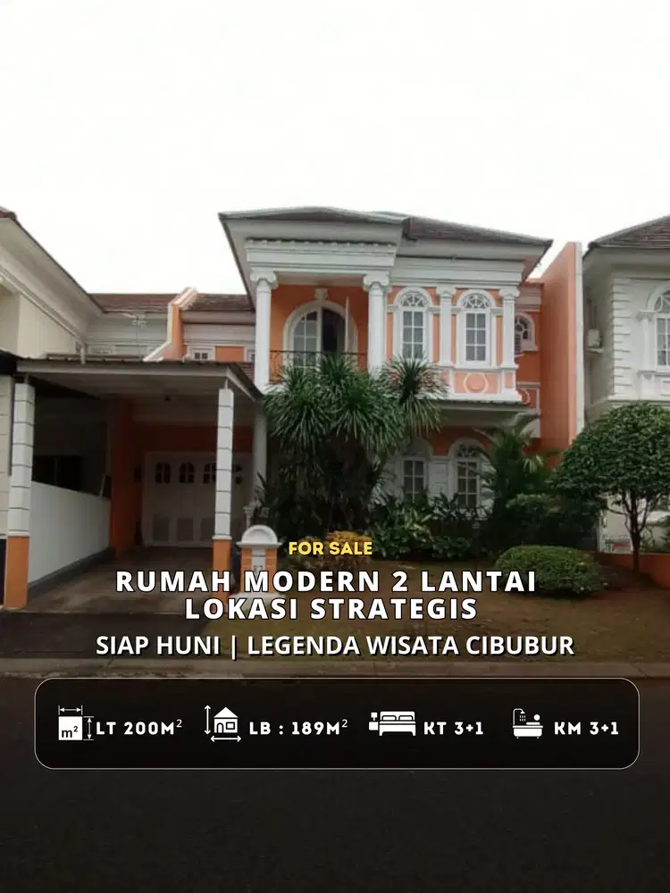 DIJUAL CEPAT RUMAH LEGENDA WISATA (jk)