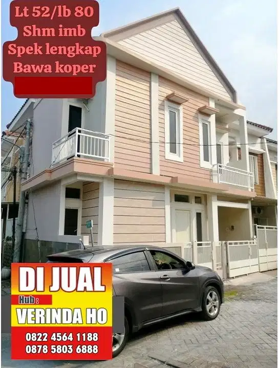 Dijual Rumah Baru Hook Minimalis 2lt Medokan Sawah Timur, UPN Rungkut