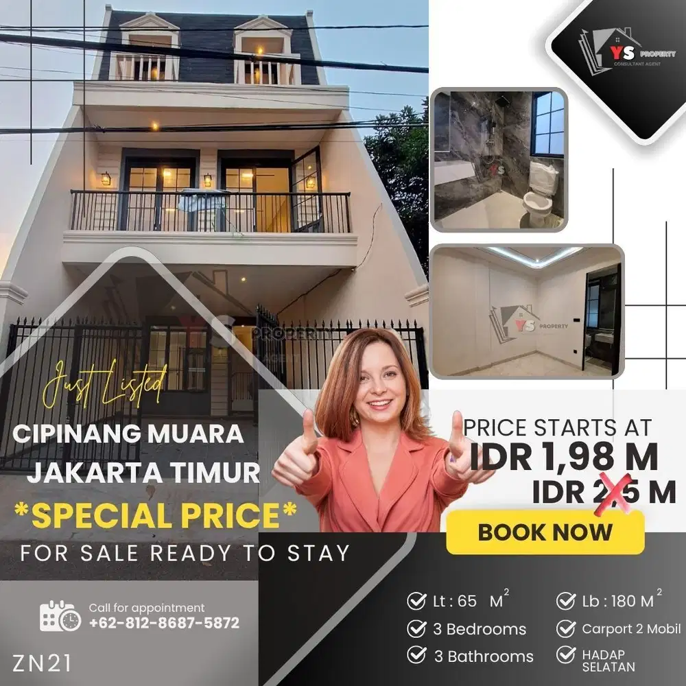 CIPINANG MUARA RUMAH BARU 2 LT PENAWARAN HARGA KHUSUS BULAN INI ZN21