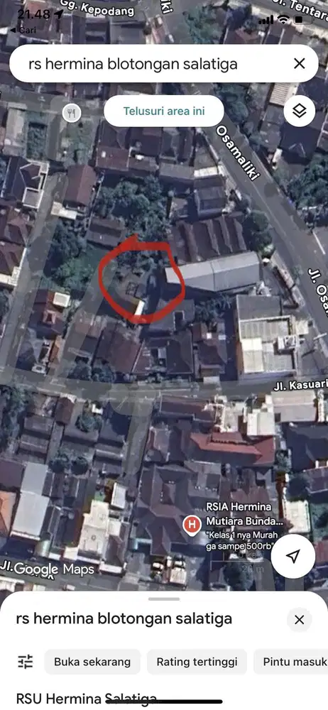 Tanah 200 meter dari RS Hermina Salatiga