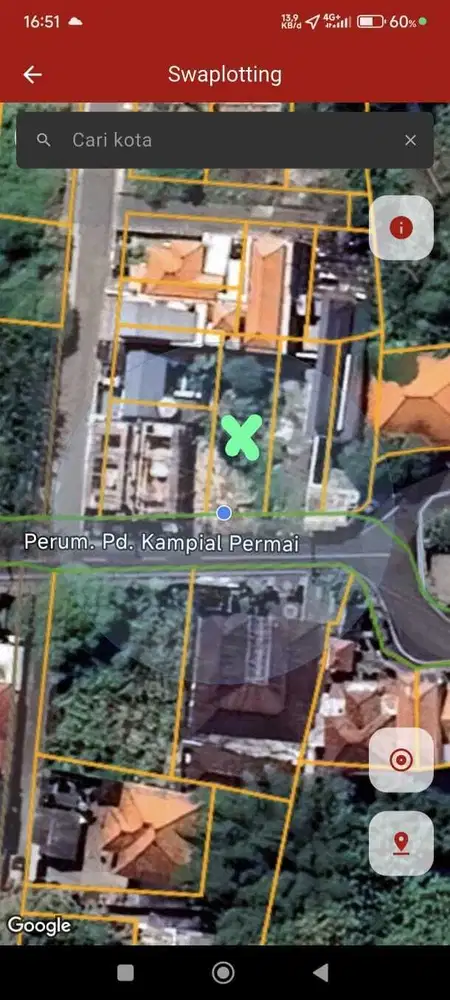 Tanah 200m2 di Jalan Utama Kampial Nusa Dua