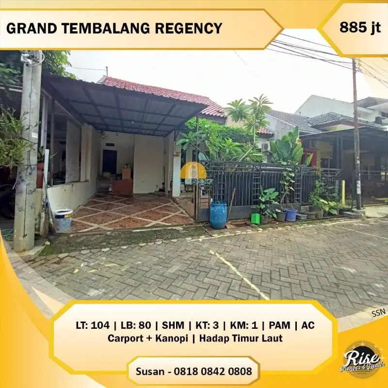 Dijual Murah runah Grand Tembalang Regency dekat UNDIP