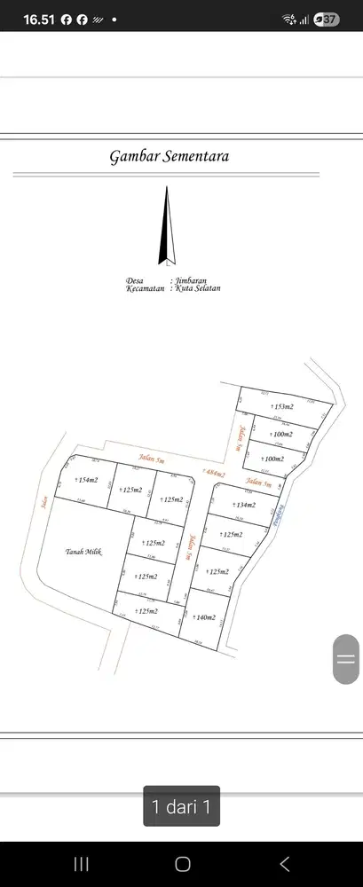 Dijual Tanah 100m2 Di Dekat Kampus Unud Jimbaran Free Biaya2