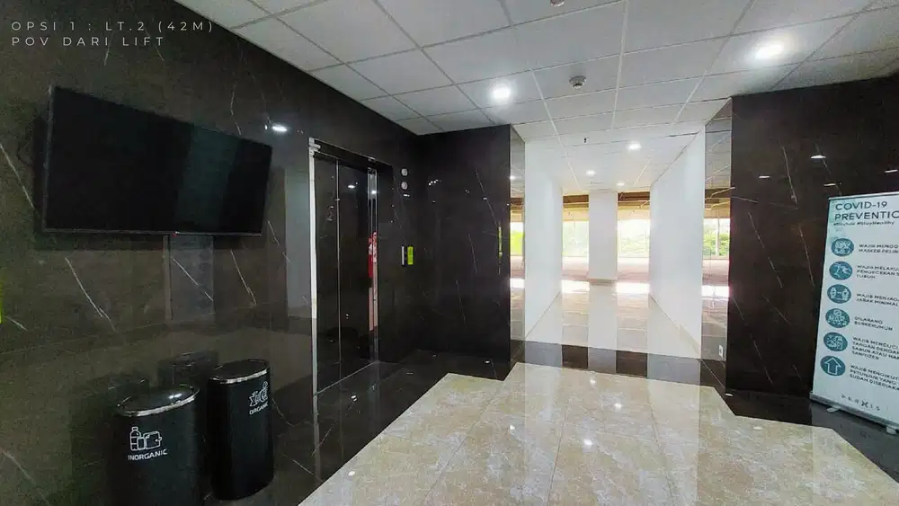 FREE AC. Sewa kantor office space PRAXIS Surabaya Pusat [67m] siloam tunjungan