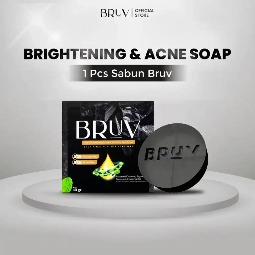 BRUV Brightening & Acne Soap - Sabun Mencerahkan dan Mencegah Jerawat