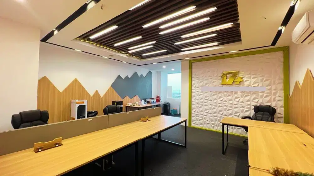 FREE FURNISHED. Sewa Kantor office space SPAZIO Surabaya barat [57m]