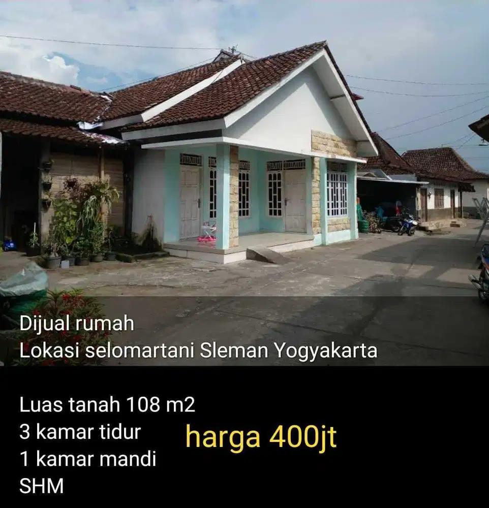 Dijual Rumah Murah Strategis Selomartani Sleman