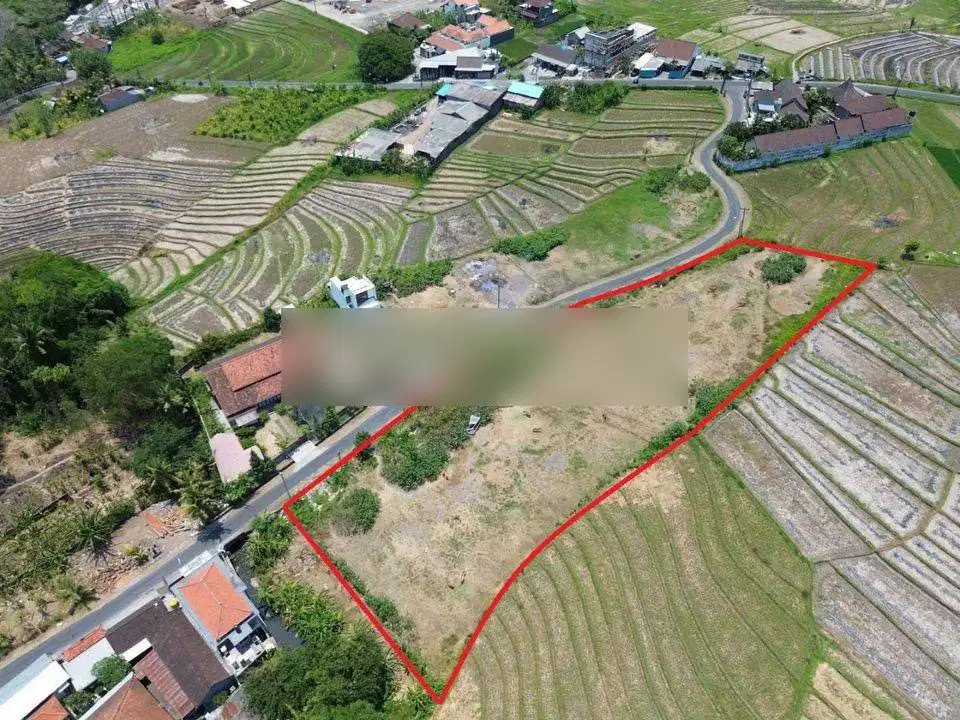 Tanah view sawah 10 menit ke pantai cemagi, Tabanan, Bali