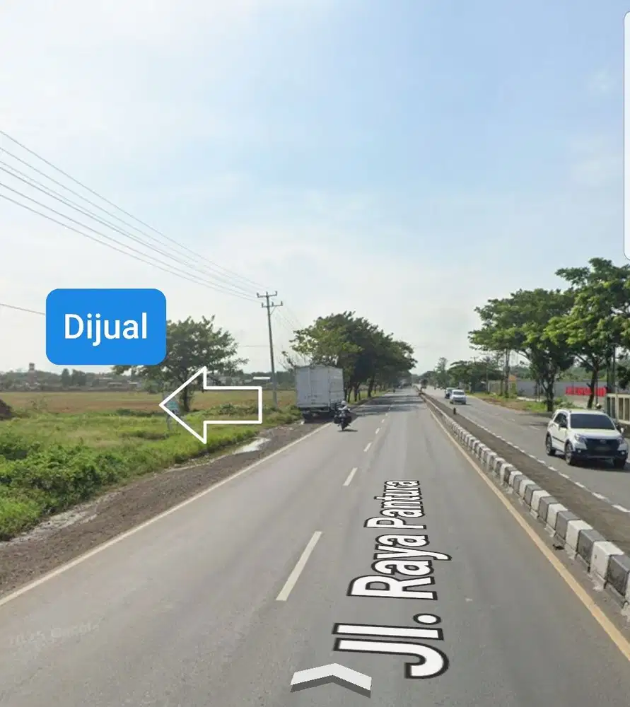 Tanah padat di  Losarang indramayu