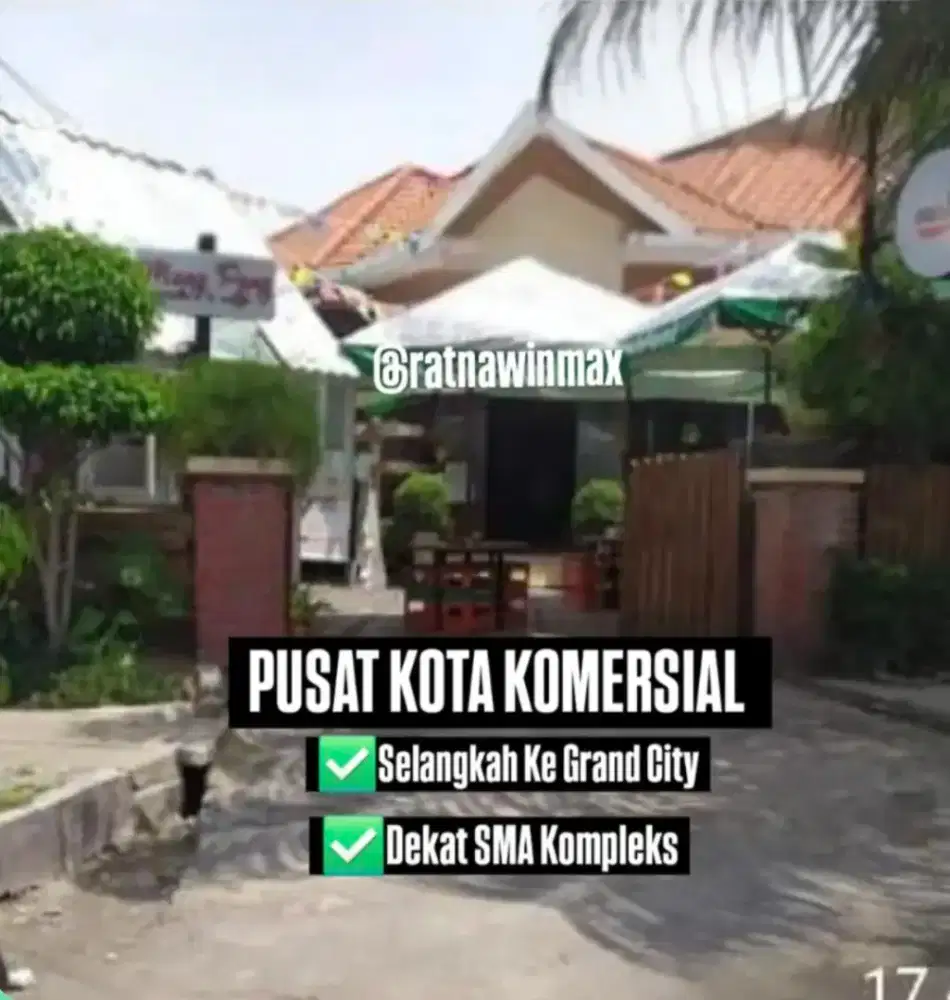 DIJUAL RUMAH USAHA PUSAT KOTA Selangkah Ke Grand City Dkt SMA Kompleks