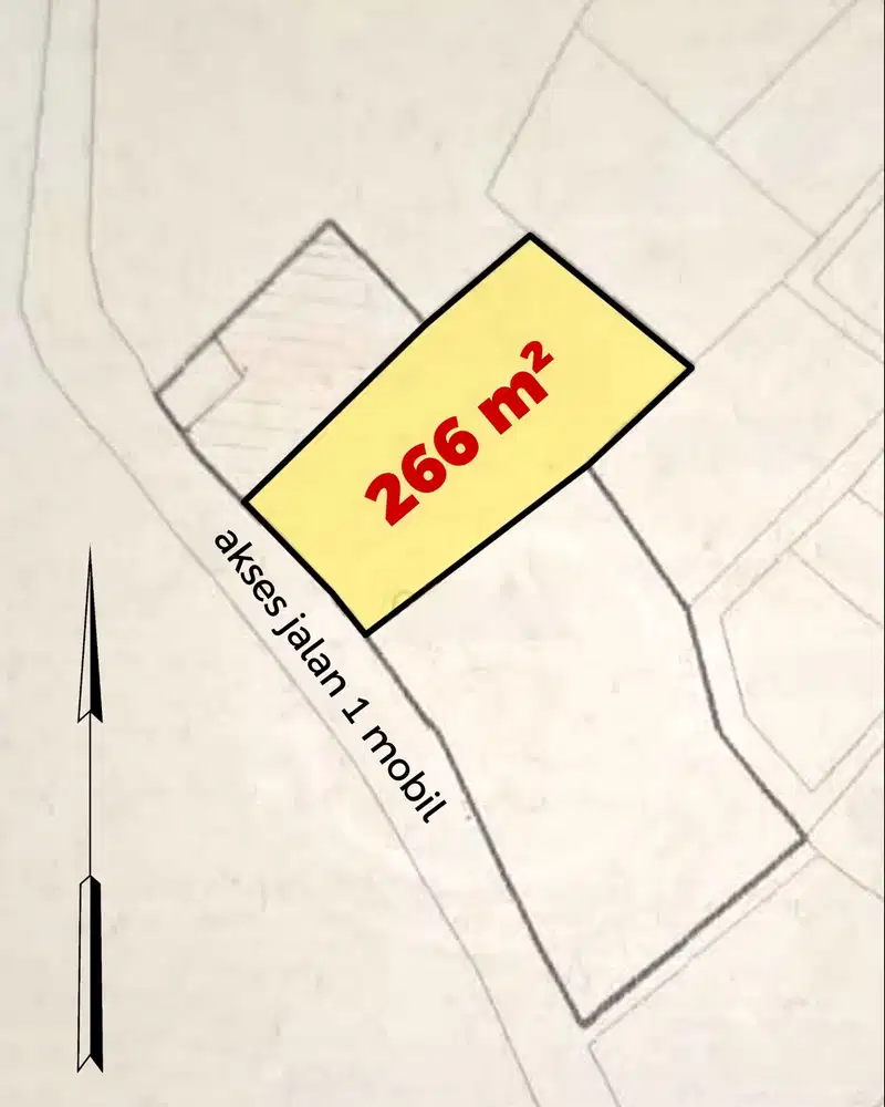 Jual Tanah 266m di Sayap Gagak Surapati Suci Sadang Serang Coblong Bandung