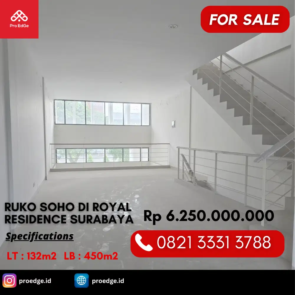 Ruko 4 lantai Lokasi di 0 Jalan Royal Residence Wiyung Surabaya