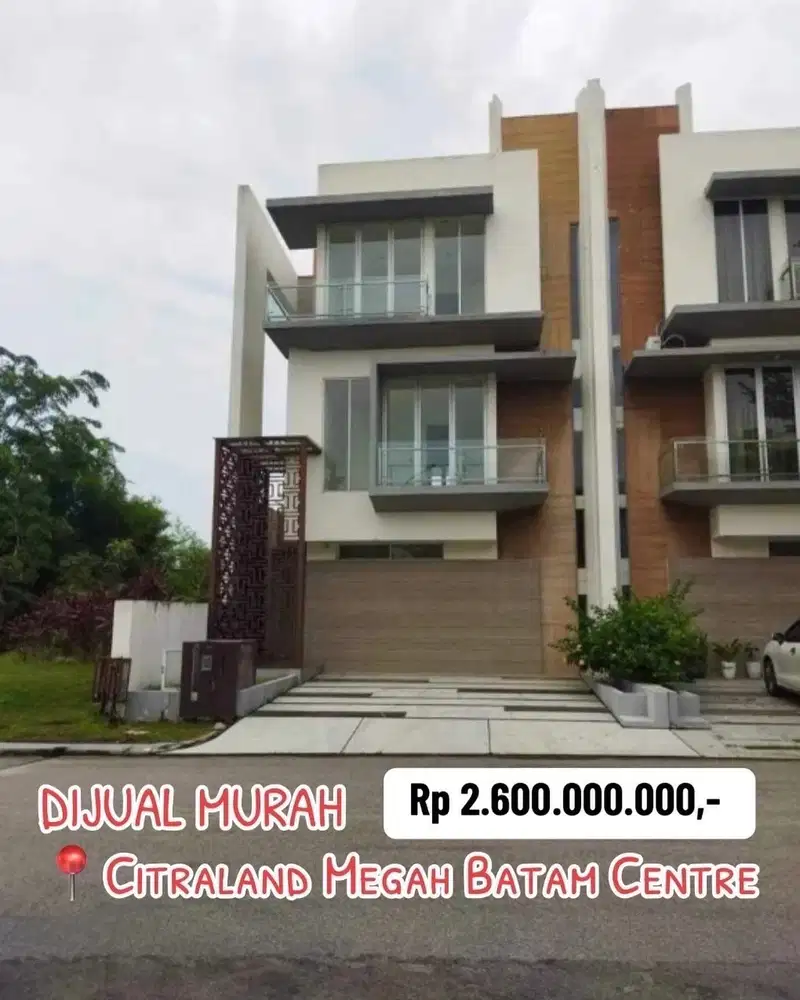 Dijual Murah 3 lantai Siap Huni di Citraland Megah