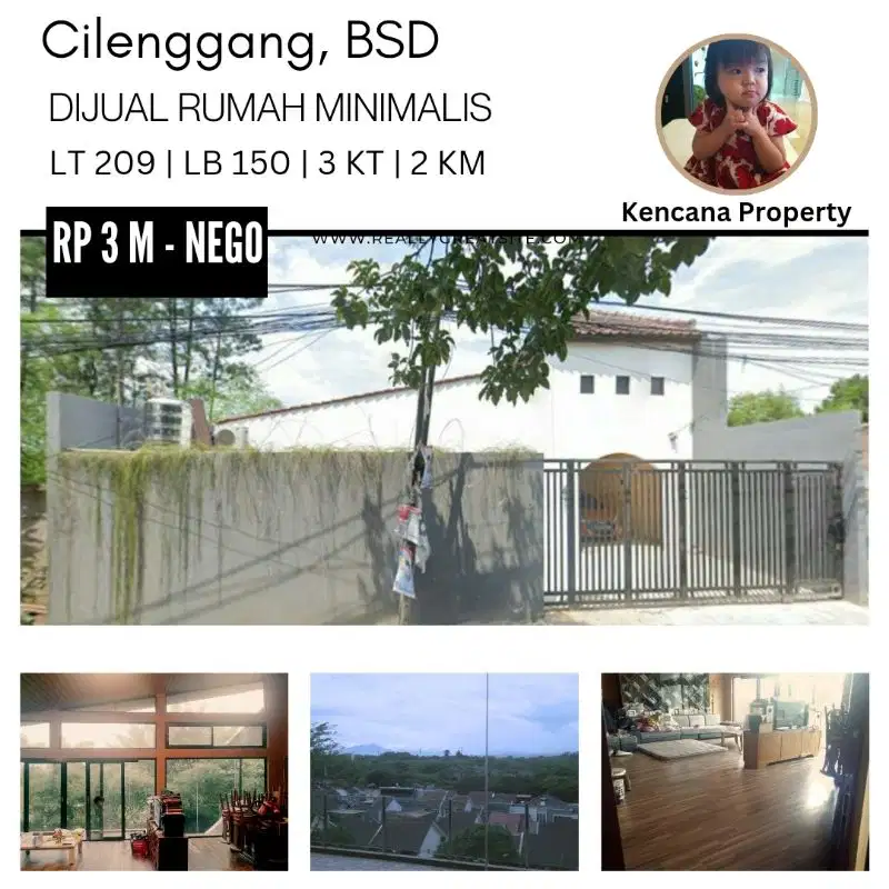 Rumah Minimalis Strategis Pinggir Jalan