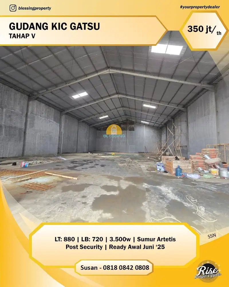 Gudang Baru di Kawasan pergudangan Candi Gatot Subroto