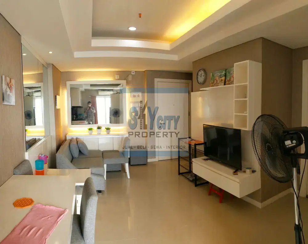 DISEWAKAN 2 BR METRO PARK RESIDENCE FULL FURNISHED BEST VIEW