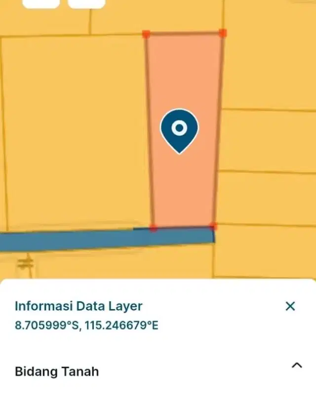 Tanah kawasan villa mewah di Sanur, Akses jalan 5 meter