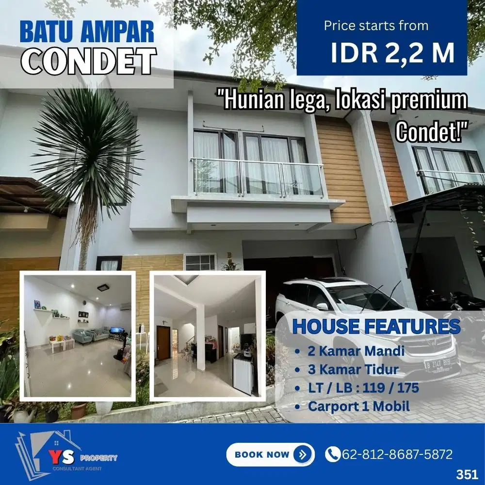 Rumah Nyaman + Aman 24 Jam di Batu Ampar Condet 351