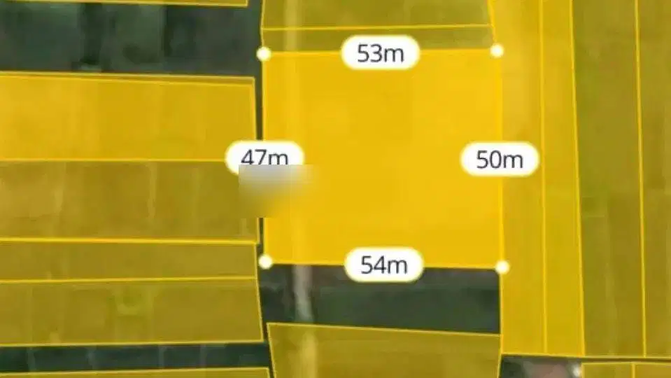 Tanah view hamparan sawah, 700 meter ke pantai kelating