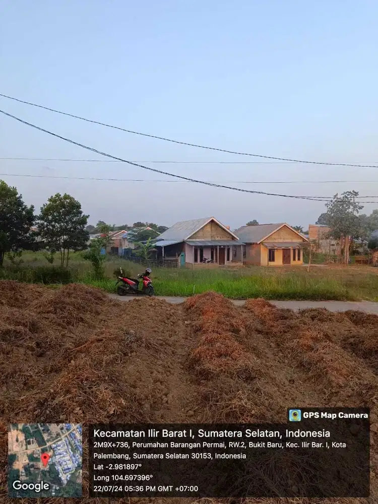 609 M² Tanjung Barangan Tanah Murah Palembang Vila Walikota Kota