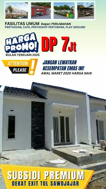 Rumah Subsidi 167 Juta Kedungrejo Pakis Malang