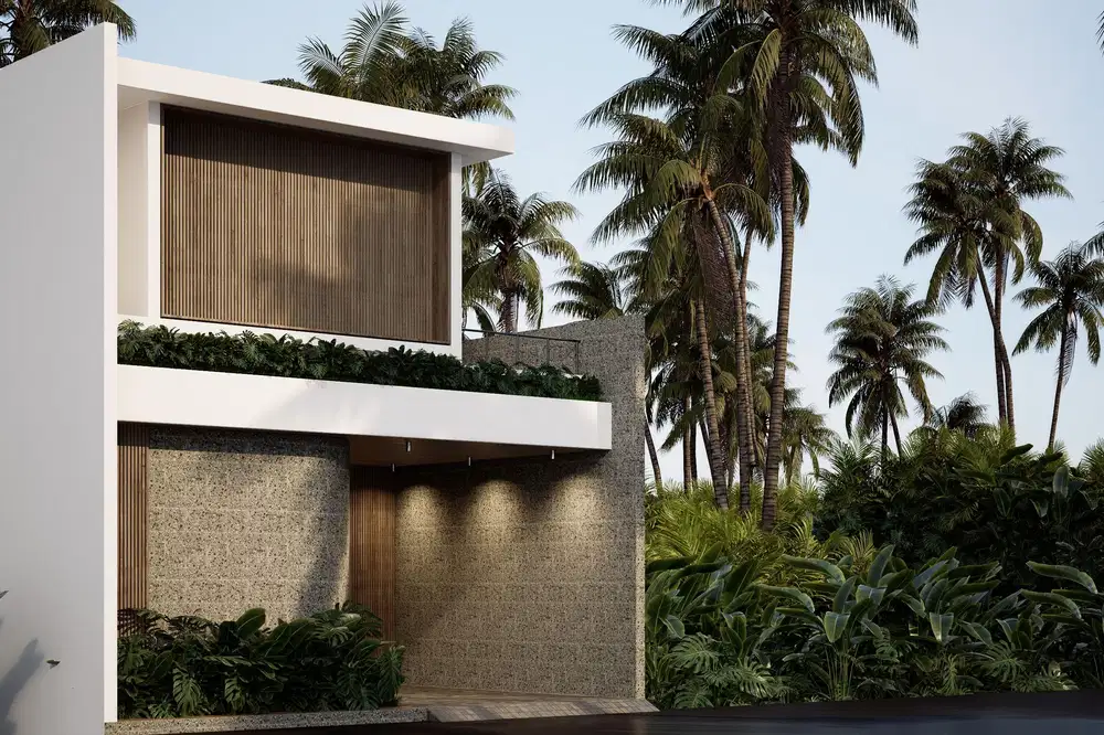 Villa Tropis Eksklusif Dekat Pantai Saba Lingkungan Villa Asri