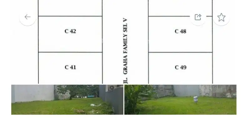 JUAL KAVLING TANAH DI GRAHA FAMILY SURABAYA BARAT (Tjin2Area)