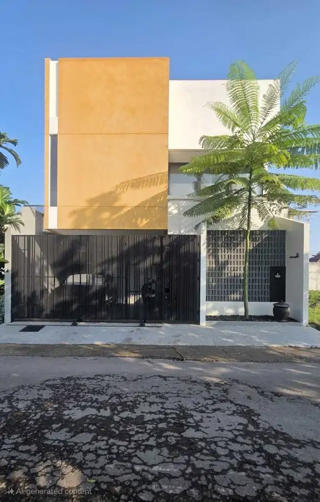 Rumah Mewah kontemporer semi furnished dekat UGM, STIM YKPN & Al Azhar