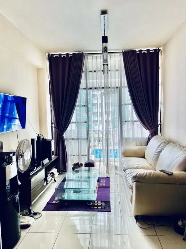 Dijual Apt Salemba Residen Lt 7, 2 BR, 55,m2, Rp.975 jt