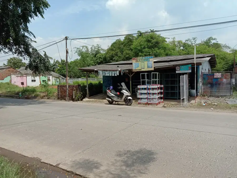 Tanah Strategis Jalan Raya Utama Cikarang Cibarusah Bekasi dekat Tol