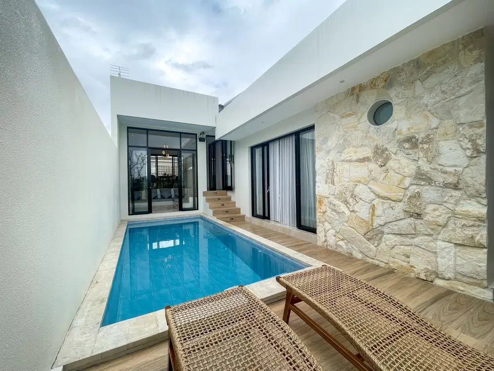 Villa Baru View Sawah di Canggu Lease 28 Tahun