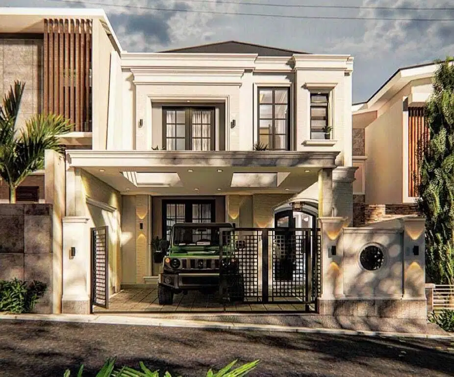 Rumah Baru Elegan Design American Classic di Lokasi Elite Bukit Sari