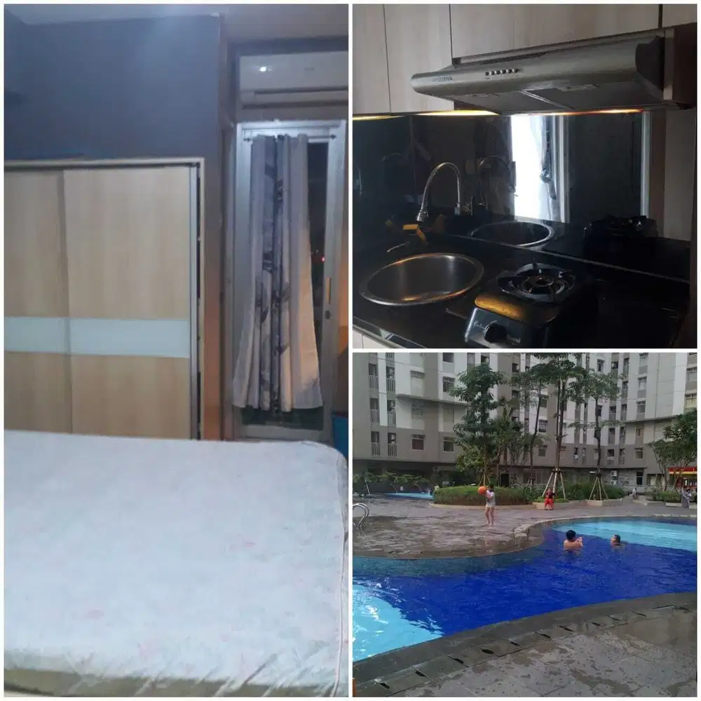 Jual murah Apt Green Bay Pluit full furnished selangkah ke Baywalk Mal