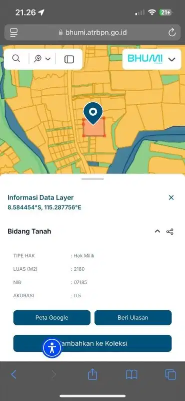 Dijual Tanah View Jungle di Ir Sutami Ubud, Gianyar Bali