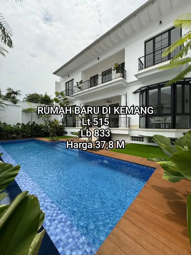 Rumah Baru Private Pool di Kemang Jakarta Selatan