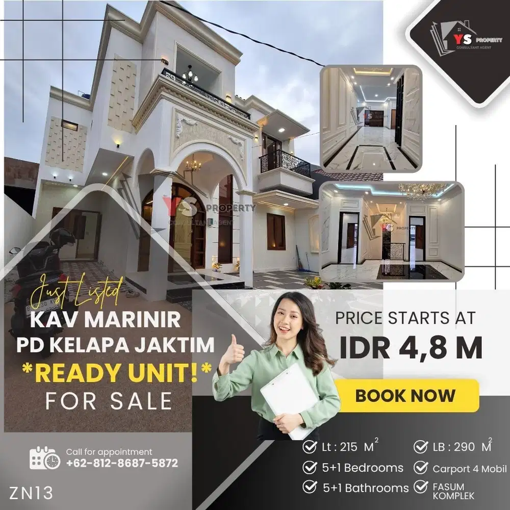 KAVLING MARINIR PD KELAPA RUMAH BARU IDAMAN READY DALAM KOMP ELIT ZN13