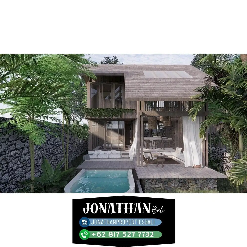 Dijual 2 unit Villa HAVEN BY THE RIVER – UBUD