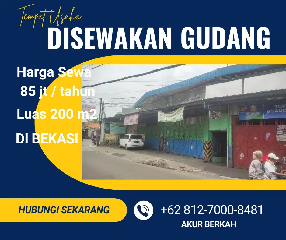 SEWA GUDANG HARGA TERJANGKAU DI BEKASI