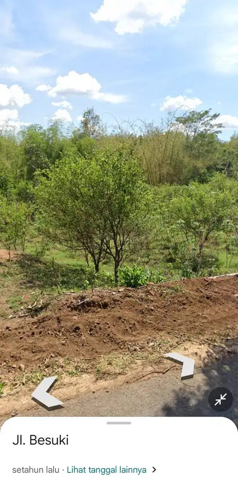 Lahan Perkebunan luas 100 HA harga 400 ribu permeter di Mojo, Kediri