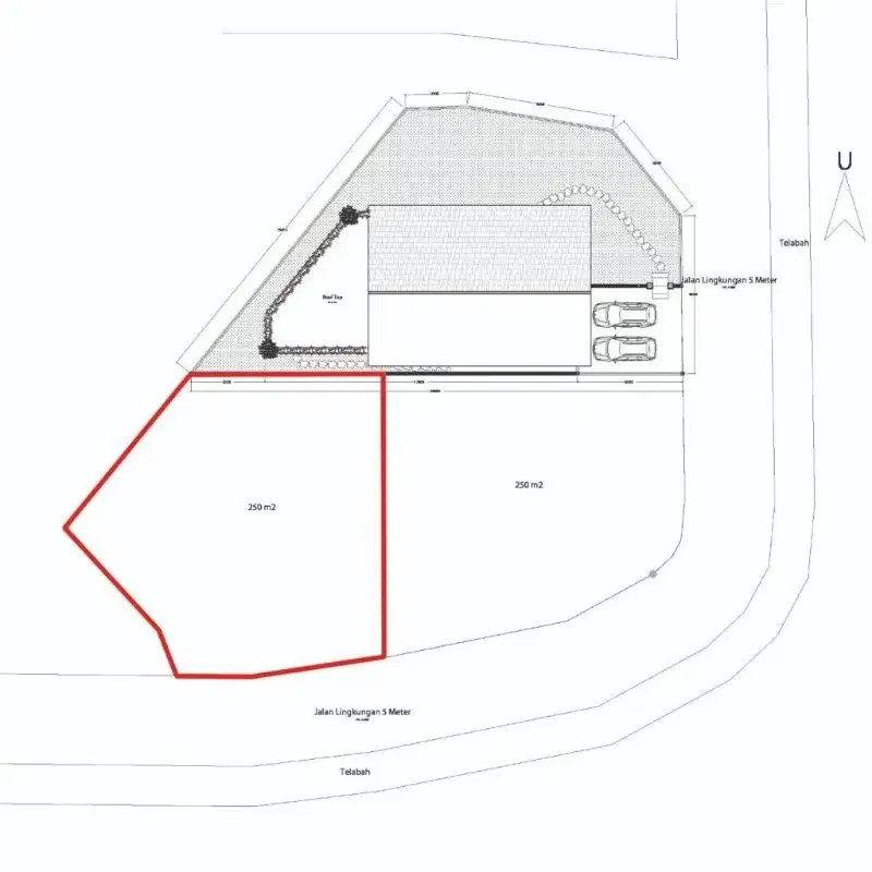 Tanah komersial kawasan villa di jalan pantai pererenan, Canggu