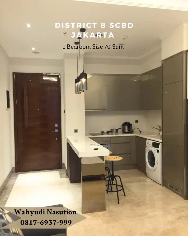 Disewakan Apartemen District 8 SCBD Special Unit 1BR Size 70 Sqm