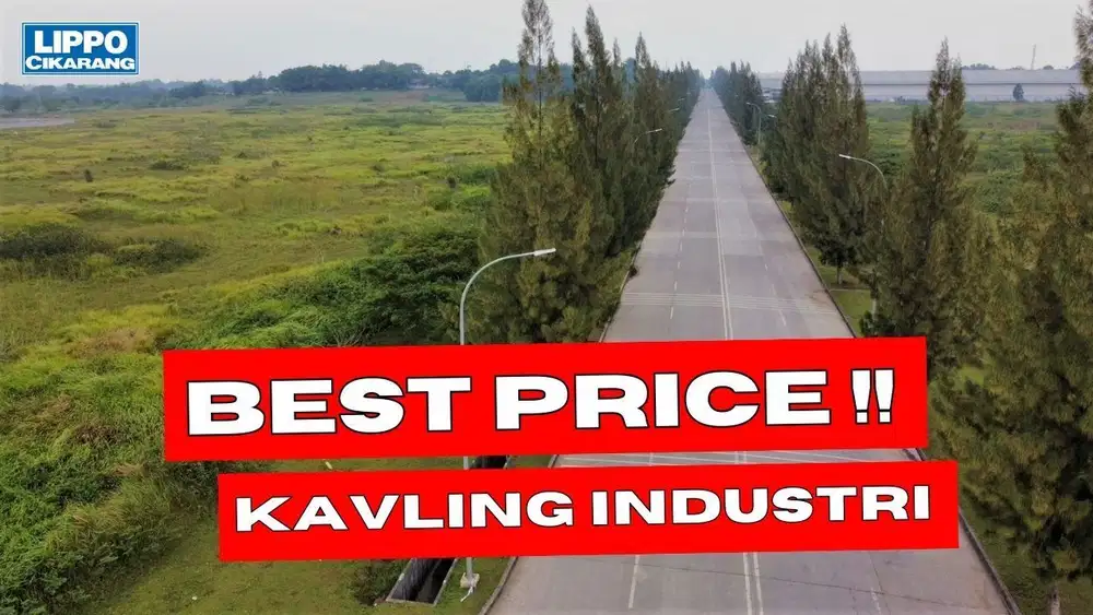 Jual Tanah Pabrik Luas 1,5 Hektar Berada di Jalan Utama Lippo Cikarang