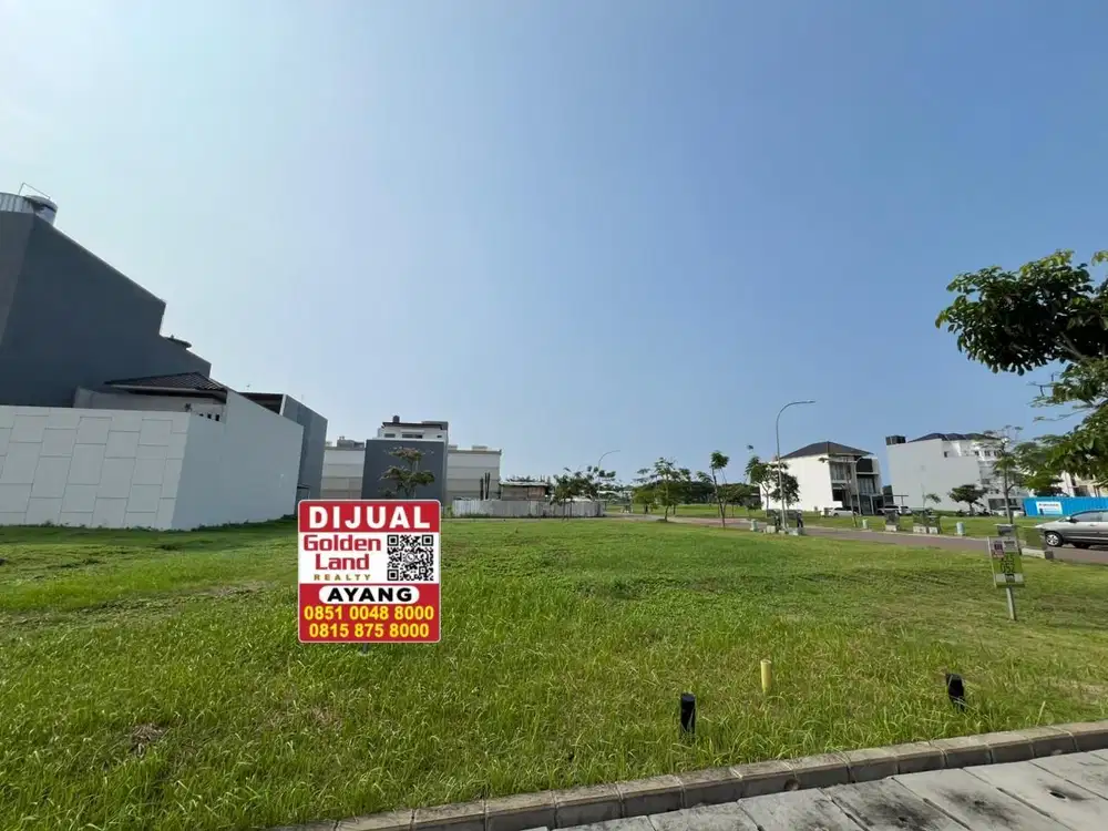 kavling gandeng 2 golf island  sonata lagoon 8x20 badan dan 15x20 huk