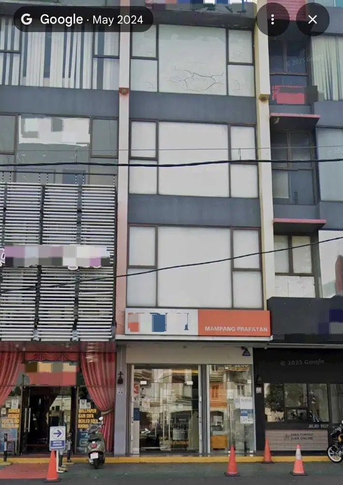 Gedung Ruko 4 lt Raya Mampang ada basement
