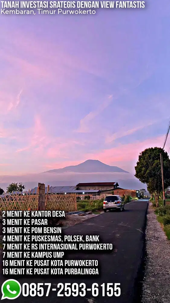 Tanah Strategis View Eksotis Timur Kampus UMP